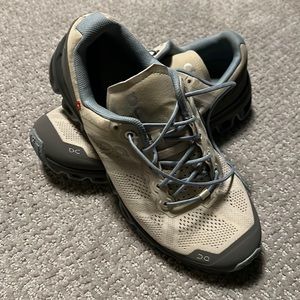 On hiking shoes, waterproof